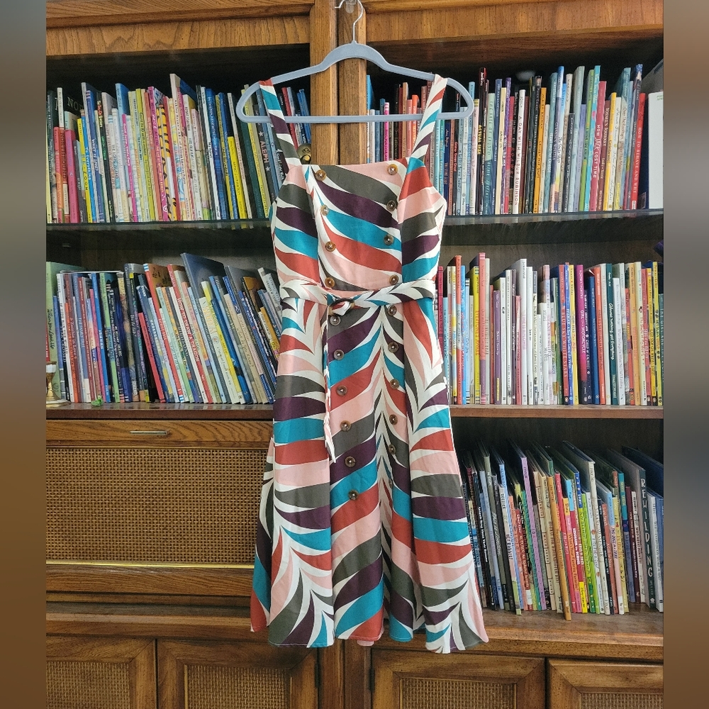 Hutch Anthropologie Sundress Geometric Elysees Print